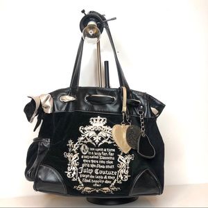 Juicy Couture Heritage Crest Daydreamer Velour Bag